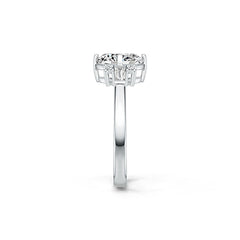Sterling Silver Semi Mount Ring Setting Oval OV 10X8mm White Topaz M0075DK21205R - Syzjewelry