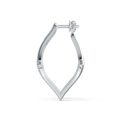 Sterling Silver Semi Mount Earrings Setting Round RD 1.25mm DHJ
