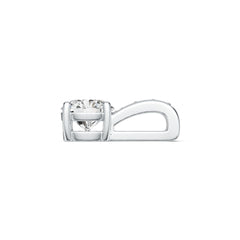 Sterling Silver Semi Mount Pendant Setting Round RD 7x7mm DHJ