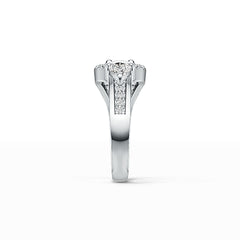 Sterling Silver Semi Mount Ring Setting Pear PE 7X5mm DHJ