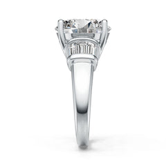 Sterling Silver Semi Mount Ring Setting Round RD 12.5mm DHJ