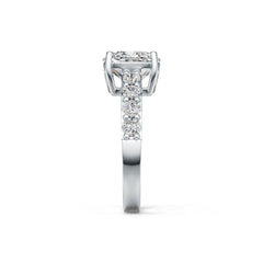Sterling Silver Semi Mount Ring Setting Cushion CU 9X9mm DHJ