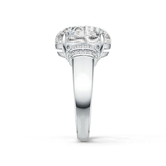 Sterling Silver Semi Mount Ring Setting Oval OV 13x11mm Cabochon White Topaz Syzjewelry