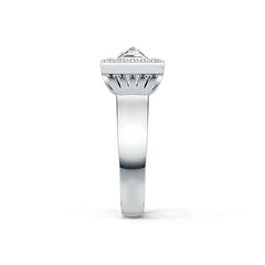 Sterling Silver Semi Mount Ring Setting Princess SQ 6x6mm Toi et Moi DHJ