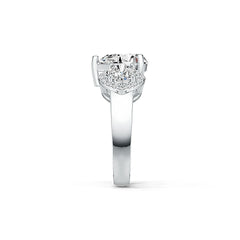 Sterling Silver Semi Mount Ring Setting Pear PE 10X8mm CU 5X5mm - Syzjewelry