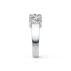 Sterling Silver Semi Mount Ring Setting Oval OV 6X4mm 5-Stone Ring DHJ