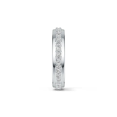 Sterling Silver Semi Mount Ring Setting Round RD 2x2mm White Topaz DHJ