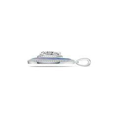 Sterling Silver Semi Mount Pendant Setting Pear PE 26X20mm PE 12X8mm DHJ