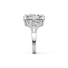 Sterling Silver Semi Mount Ring Setting CU 16X12mm White Topaz Syzjewelry
