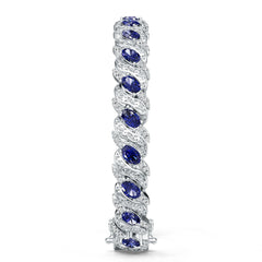 Sterling Silver Moissanite Bracelet Moissanite Oval OV 6X4mm
