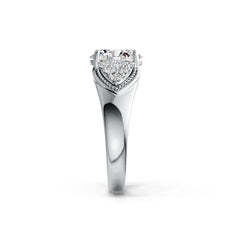 Sterling Silver Semi Mount Ring Setting Oval OV 10X8mm DHJ