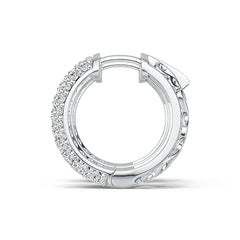 Sterling Silver Semi Mount Earrings Setting Round RD 2x2mm DHJ