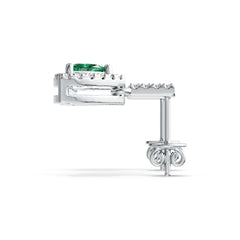 Sterling Silver Semi Mount Earrings Setting Trillion TL 4X4mm DHJ