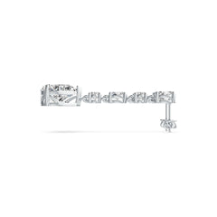 Sterling Silver Semi Mount Earrings Setting Pear PE 12X10mm OV 7X5mm OV 6X4mm RD 4mm DHJ