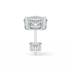 Sterling Silver Semi Mount Earrings Setting Round RD 1.5mm DHJ