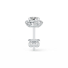 Sterling Silver Semi Mount Earrings Setting Round RD 5X5mm Syzjewelry