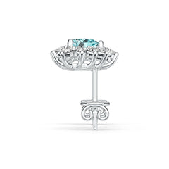 Sterling Silver Semi Mount Earrings Setting Trillion TRI 6X6mm Syzjewelry