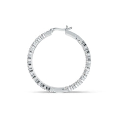 Sterling Silver Semi Mount Earrings Setting Oval OV 4X3mm with White Topaz DHJ