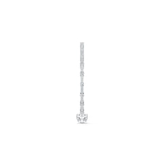 Sterling Silver Bracelet with White Topaz or Moissanite DHJ