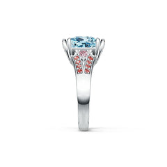 Sterling Silver Semi Mount Ring Setting Cushion CU 10X10MM DHJ