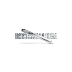 Sterling Silver Pendant Eternity Circle Theme with White Topaz or Moissanite DHJ