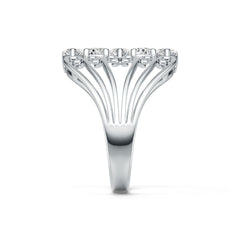 Sterling Silver Semi Mount Ring Setting Pear PE 6x4mm DHJ