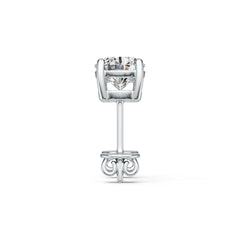 Sterling Silver Semi Mount Earrings Setting Round RD 5x5mm DHJ