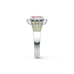 Sterling Silver Semi Mount Ring Setting Cushion Cu 7x5mm Halo Topaz Split Shank Syzjewelry