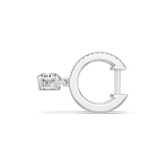 Sterling Silver Semi Mount Earrings Setting Round RD 6x6mm DHJ