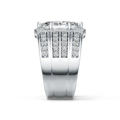 Sterling Silver Semi Mount Ring Setting Marquise MQ 14X7mm with White Topaz DHJ