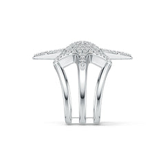 Sterling Silver Semi Mount Ring Setting Round RD 1.1mm DHJ