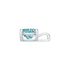 Sterling Silver Semi Mount Pendant Setting Cushion CU 8x8mm DHJ