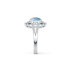 Sterling Silver Semi Mount Ring Setting Oval OV 10X8mm Cabochon DHJ