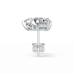 Sterling Silver Semi Mount Earrings Setting Oval OV 6X4mm DHJ
