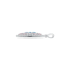 Sterling Silver Semi Mount Pendant Setting Oval OV 6X4mm PE 5X3mm DHJ
