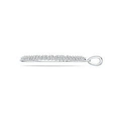 Sterling Silver Semi Mount Pendant Setting Pear PE 5X3mm DHJ