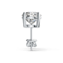 Sterling Silver Semi Mount Earrings Setting Round RD 8x8mm DHJ