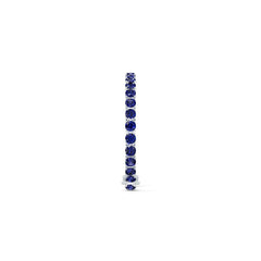 Sterling Silver Tennis Moissanite or Sapphire Bracelet Round RD 6x6mm