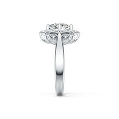 Sterling Silver Semi Mount Ring Setting Round RD 9.5mm DHJ
