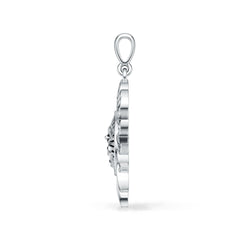 Sterling Silver Pendant Solid Sun Theme DHJ