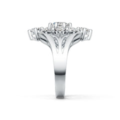Sterling Silver Semi Mount Ring Setting Round RD 6x6mm RD 3.5mm DHJ