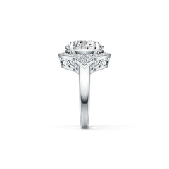 Sterling Silver Semi Mount Ring Setting Round RD 12X12mm DHJ