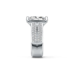 Sterling Silver Semi Mount Ring Setting Cushion CU 14X12mm DHJ