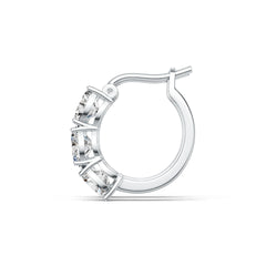 Sterling Silver Semi Mount Earrings Setting Oval OV 7x5mm White Topaz PJC180 Syzjewelry