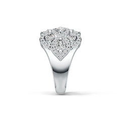 Sterling Silver Semi Mount Ring Setting Oval OV 4X3mm with White Topaz Twist Ring - Syzjewelry