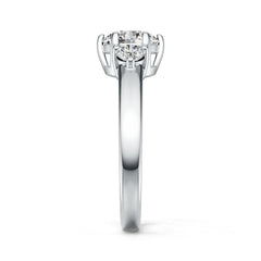 Sterling Silver Semi Mount Ring Setting Round RD 7x7mm DHJ