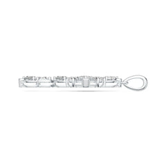 Sterling Silver Semi Mount Pendant Setting Marquise MQ 6X3mm PE 5X3mm HT 4X4mm DHJ