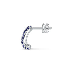 Sterling Silver Semi Mount Earrings Setting Round RD 1.25mm DHJ