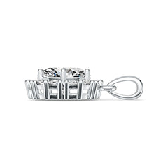 Sterling Silver Semi Mount Pendant Setting Oval OV 10X8mm PE 3X2mm DHJ