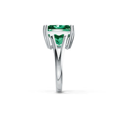 Sterling Silver Semi Mount Ring Setting Emerald OCT 14X14mm DHJ